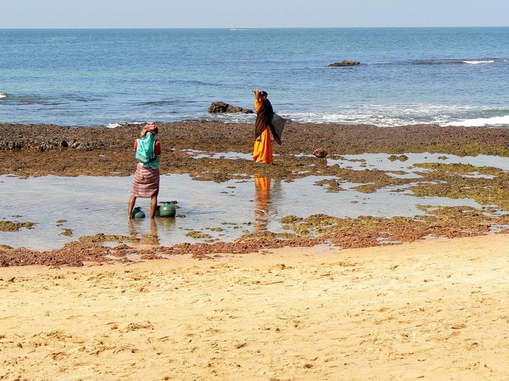 Goa, toilette à la plage