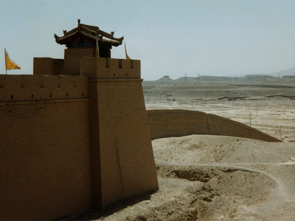 Le fort de Jia Yu Quan,
extrémité ouest de la Grande Muraille