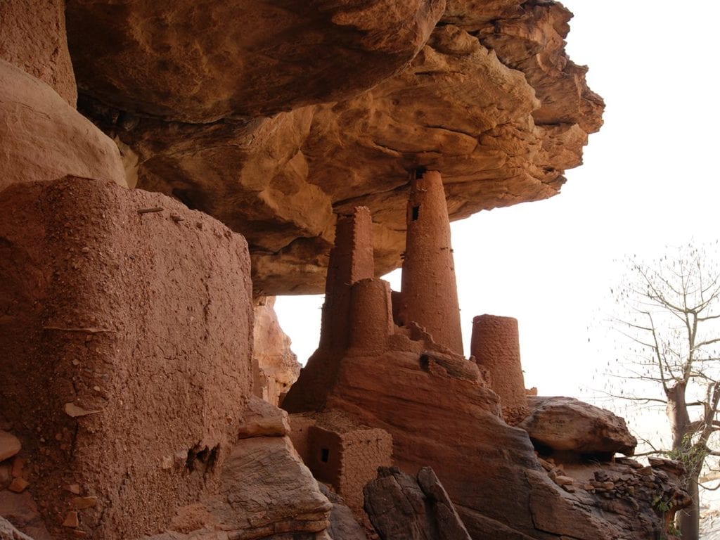Tombes Dogon, falaise de Bandiagara
